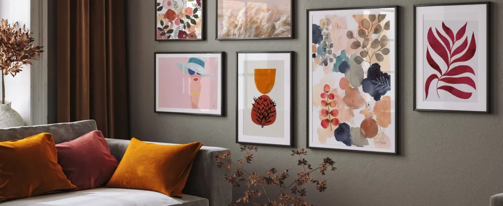 Idée composition de murs de tableaux 