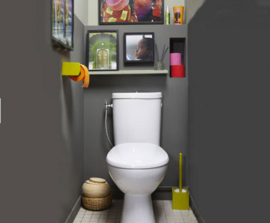 Idées déco - tableau pour des toilettes originales - Le Blog Hexoa