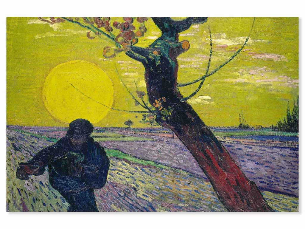 Peinture de Van Gogh " Le semeur" 


