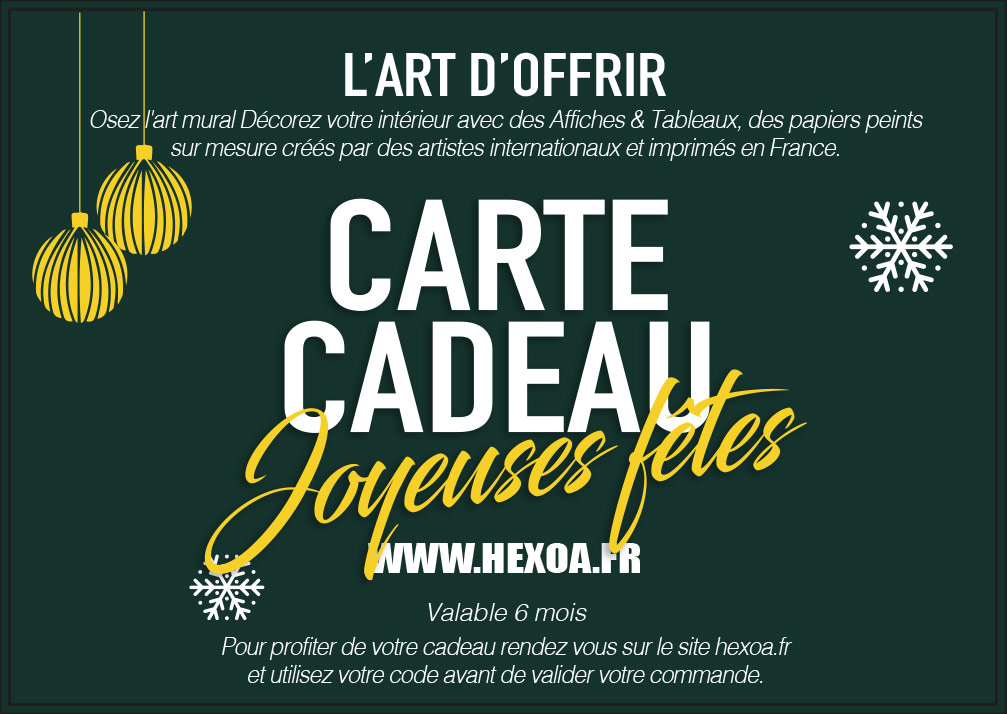carte cadeau Hexoa Joyeuses fêtes