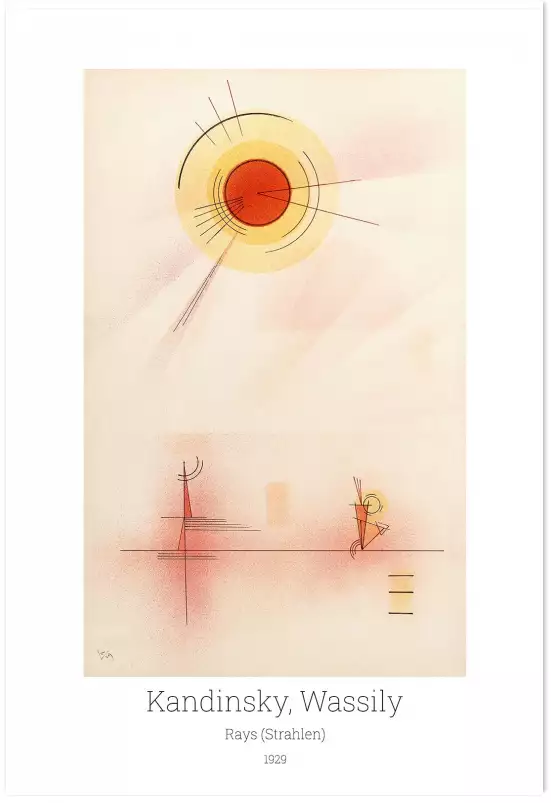 Tableau Rays de Kandinsky