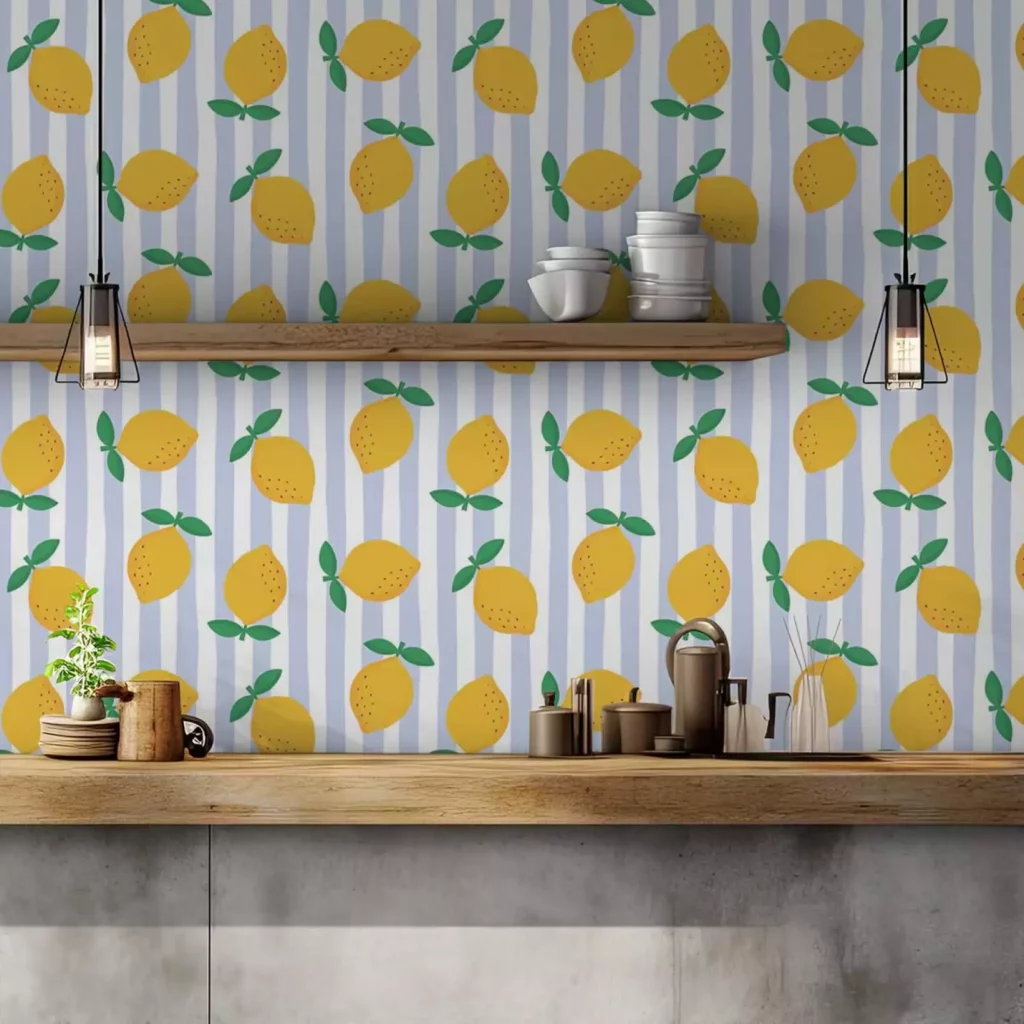 Papier peint pour cuisine Citrons frais 