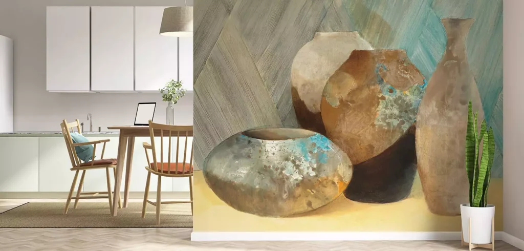 Pose de papier peint décoratif Hexoa sur toile de verre : mur rénové et lisse